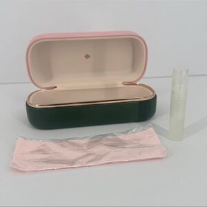 Kate Spade New York Eyeglass Sunglass Case "Hello Sunshine” Pink/Green Accessory